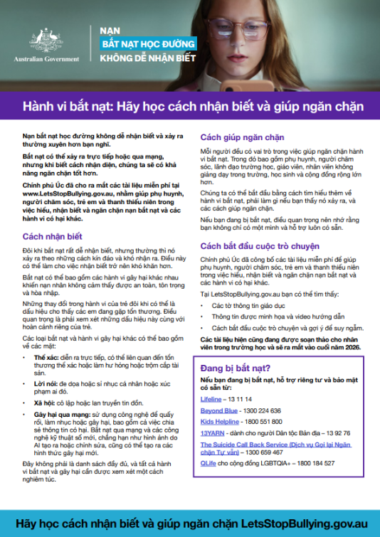 Factsheet - Vietnamese thumbnail