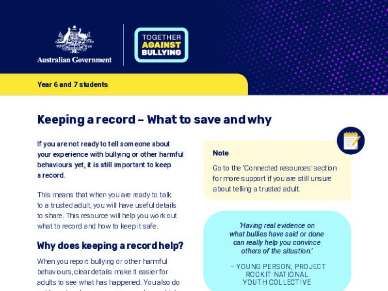 Keeping a record - What to save and why.pdf