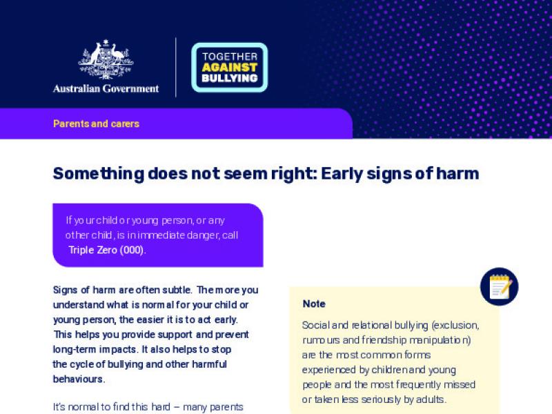 Something does not seem right - Early signs of harm.pdf
