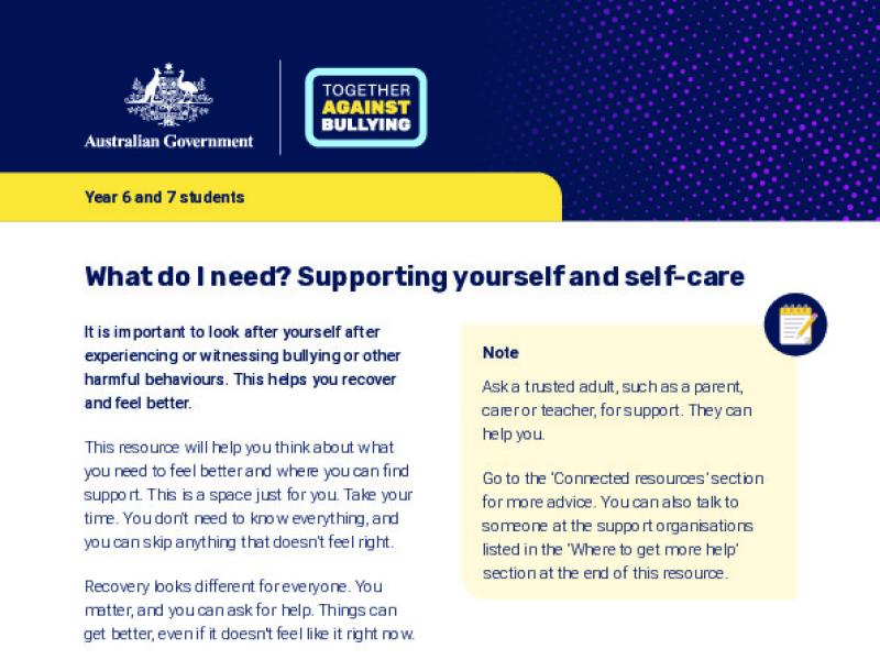 What do I need - Supporting yourself and self-care.pdf