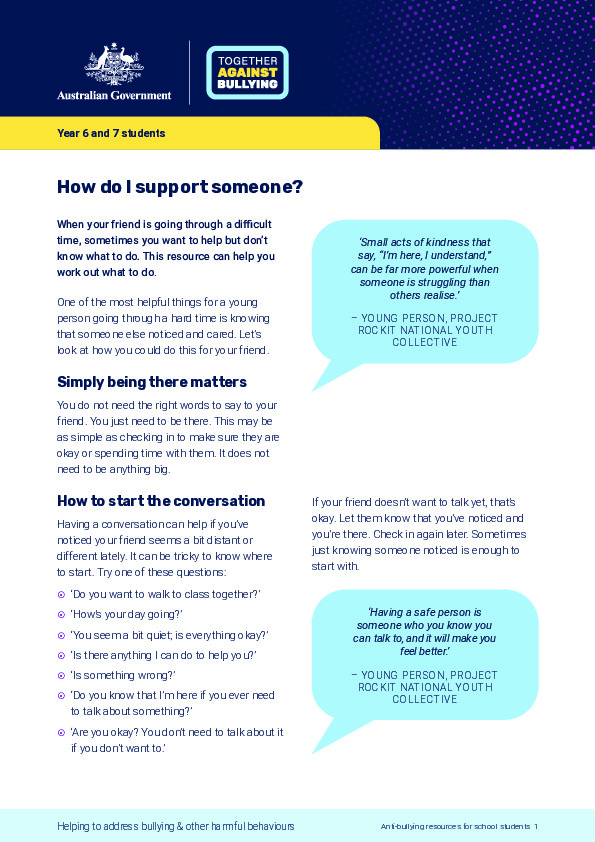 How do I support someone.pdf